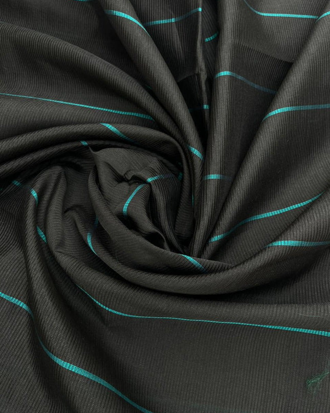 Mangalagiri Semi Pattu Dress Material with Zari Border – Sea Green Colour