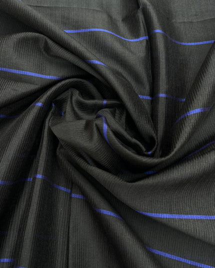 Mangalagiri Semi Pattu Dress Material with Zari Border – Royal Blue Colour