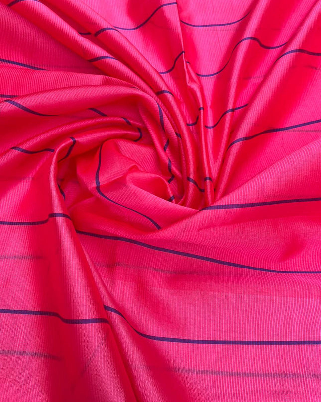 Mangalagiri Semi Pattu Dress Material with Zari Border – Blue Colour