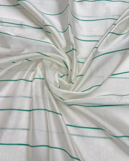Mangalagiri Semi Pattu Dress Material with Zari Border – Light Sea Green Colour
