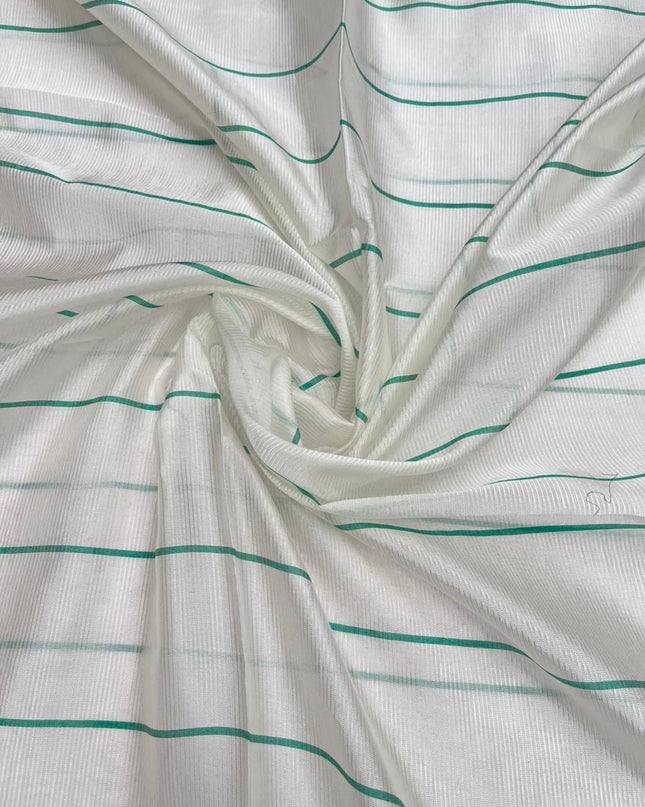 Mangalagiri Semi Pattu Dress Material with Zari Border – Light Sea Green Colour