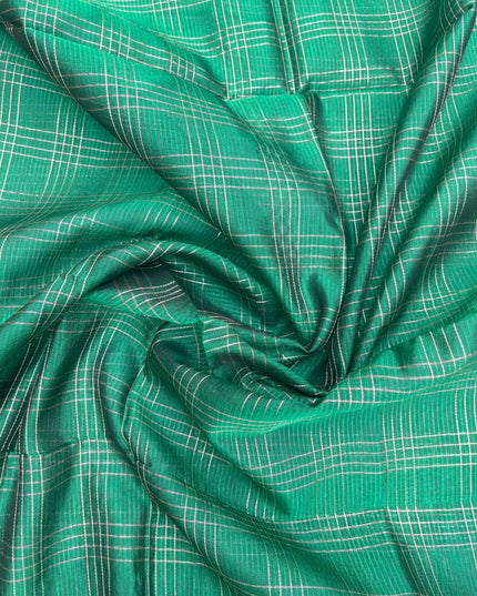 Mangalagiri Semi Pattu Dress Material with Zari Border – Pink Colour Top & Dupatta - 2pc set