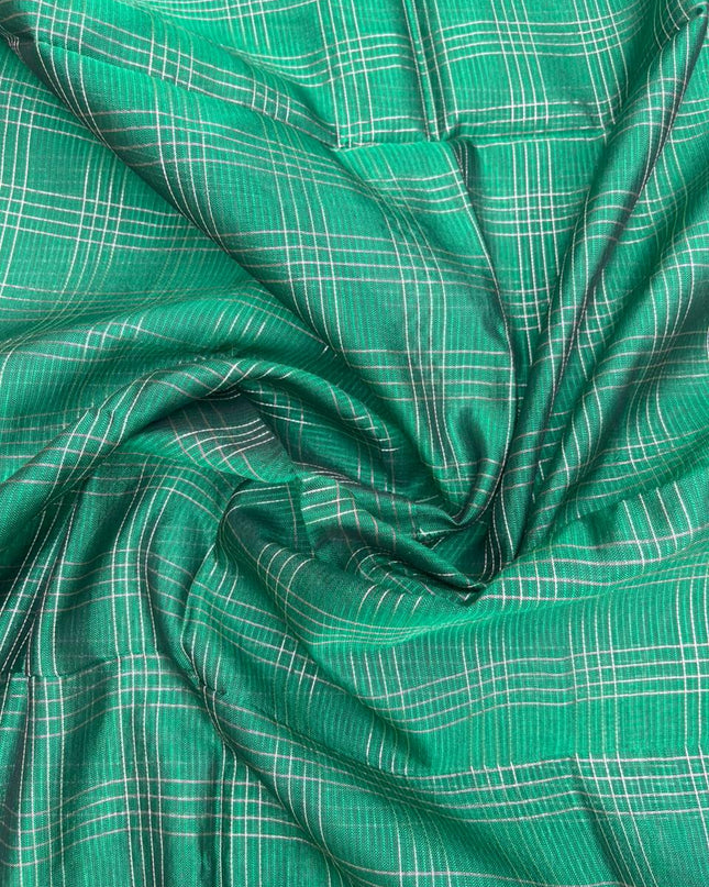 Mangalagiri Semi Pattu Dress Material with Zari Border – Pink Colour Top & Dupatta - 2pc set