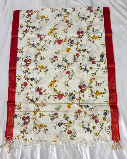 Mangalagiri Kalamkari Cotton Dupatta | 2.5 Mtrs | Handloom Heritage
