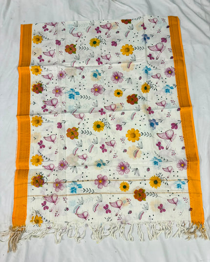 Mangalagiri Kalamkari Cotton Dupatta | 2.5 Mtrs | Handloom Heritage