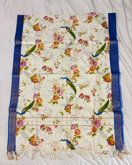 Mangalagiri Kalamkari Cotton Dupatta | 2.5 Mtrs | Handloom Heritage