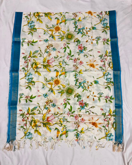 Mangalagiri Kalamkari Cotton Dupatta | 2.5 Mtrs | Handloom Heritage