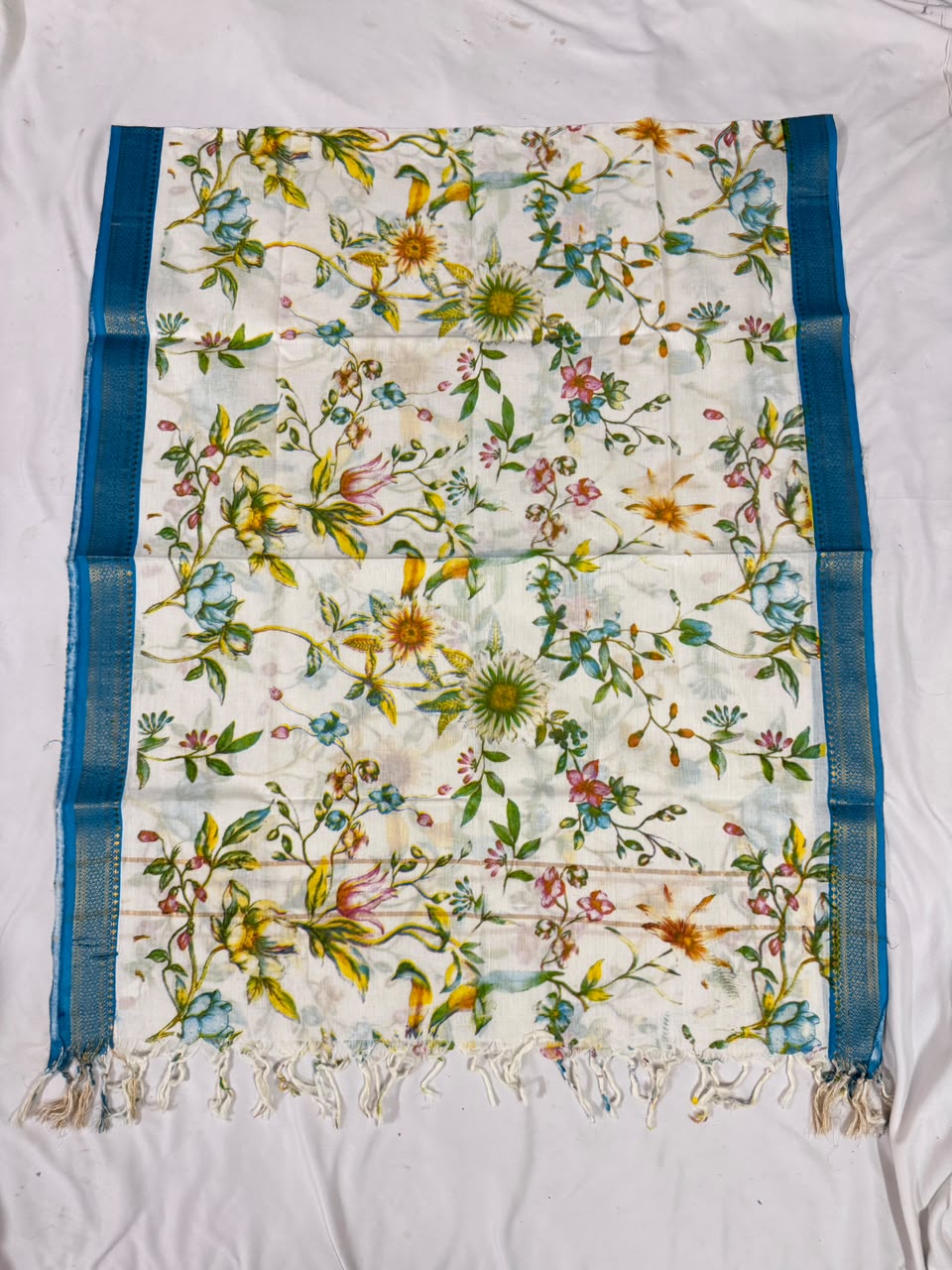 Mangalagiri Kalamkari Cotton Dupatta | 2.5 Mtrs | Handloom Heritage
