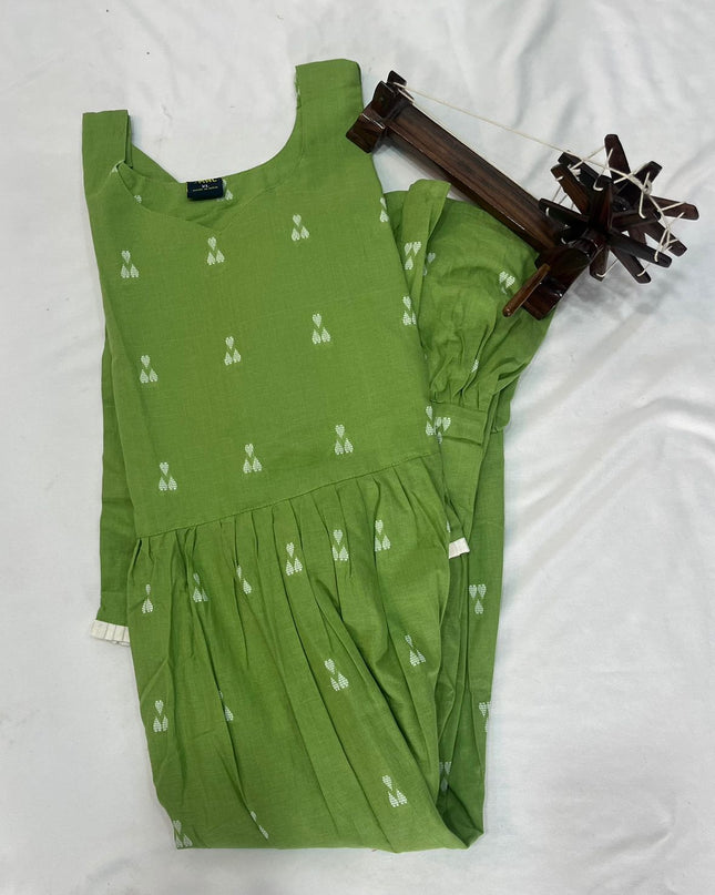 Green Cotton Frock for Women & Girls | Premium Style & Comfort