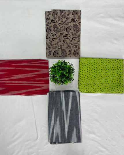 Cotton Blouse Bits Multi Colour with Pack of 4pcs