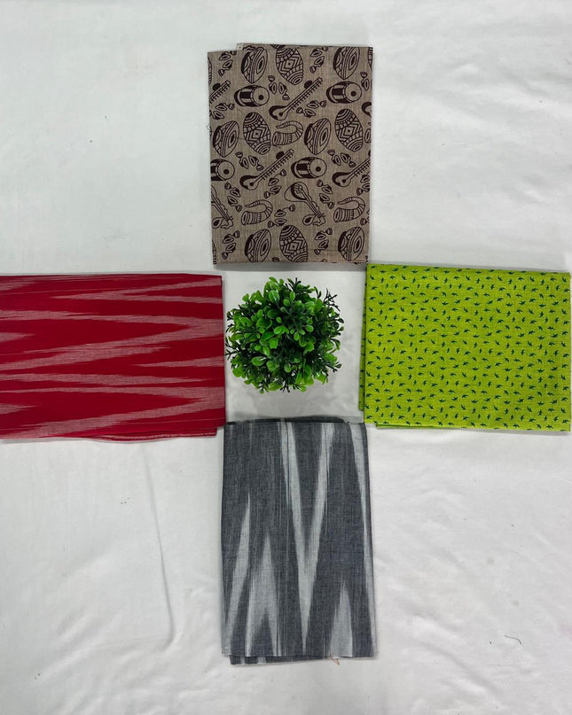 Cotton Blouse Bits Multi Colour with Pack of 4pcs