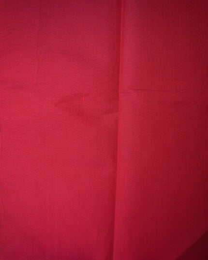 Bhavana Handlooms rani pink Coimbatore handloom saree with a contrast peach orange woven border