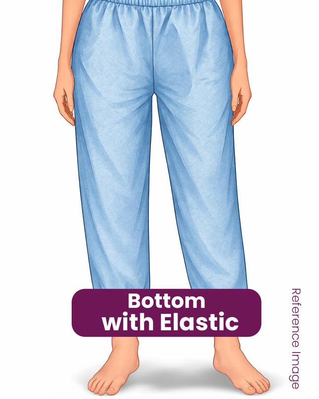 Mangalagiri Premium Cotton 3PC Set with Full-Length Lining & Elastic Pocket Bottom – Brown colour