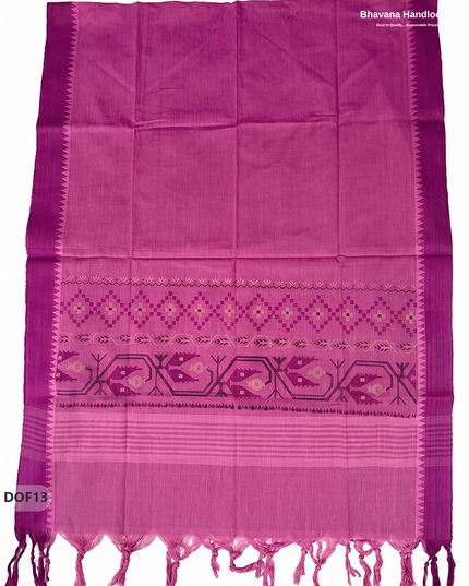 Mangalagiri Handloom Printed Cotton Kurti Set Magenta Pink Colour with Elastic Bottom | Ready-to-Wear Ethnic Wear