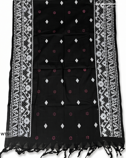 Stylish Handloom Jacquard 3PC Kurti Set with Printed Dupatta & Half White Kurti